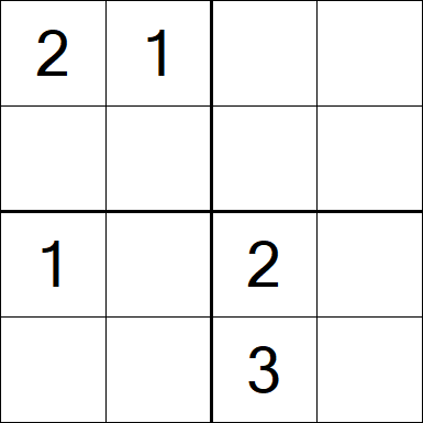 Sudoku 4x4 - Medium