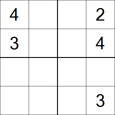 Sudoku 4x4 - Medium