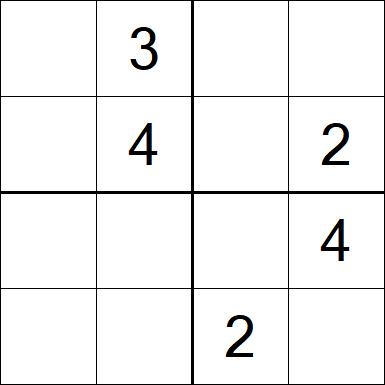 Sudoku 4x4 - Medium