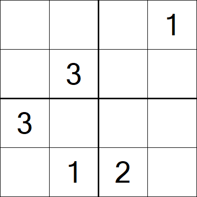 Sudoku 4x4 - Medium