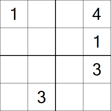 Sudoku 4x4 - Medium