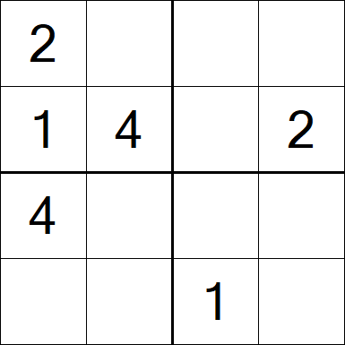 Sudoku 4x4 - Medium