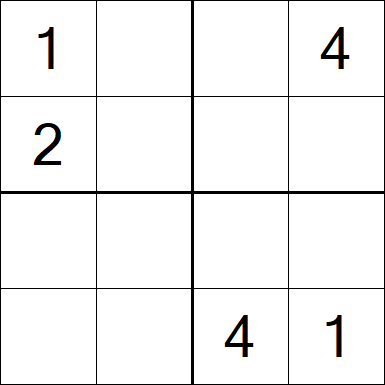 Sudoku 4x4 - Medium