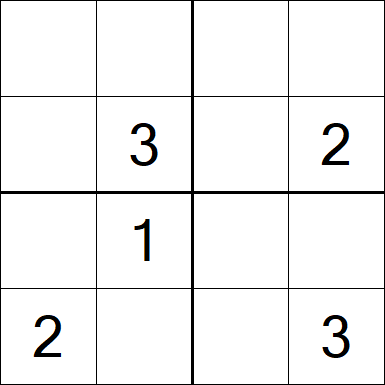 Sudoku 4x4 - Medium