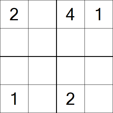 Sudoku 4x4 - Medium