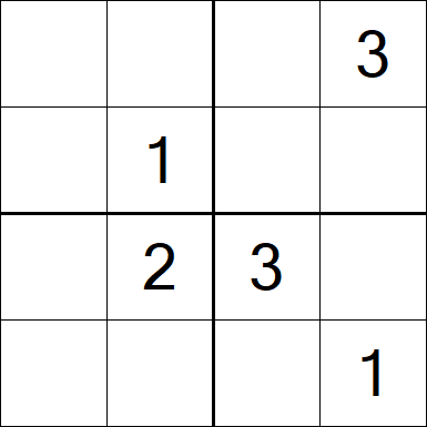 Sudoku 4x4 - Medium
