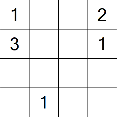 Sudoku 4x4 - Medium