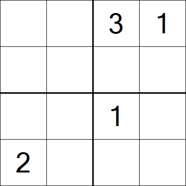 Sudoku 4x4 - Medium