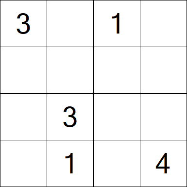 Sudoku 4x4 - Medium