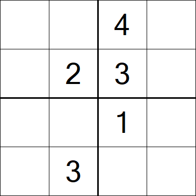 Sudoku 4x4 - Medium