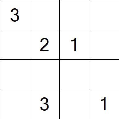 Sudoku 4x4 - Medium