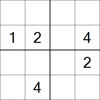Sudoku 4x4 - Medium