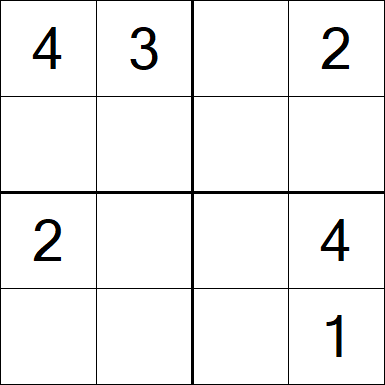 Sudoku 4x4 - Medium