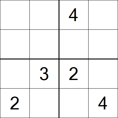 Sudoku 4x4 - Medium