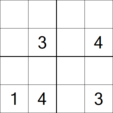 Sudoku 4x4 - Medium