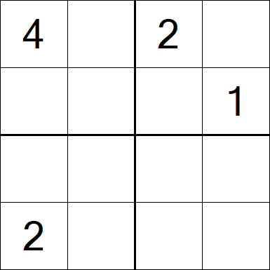 Sudoku 4x4 - Medium