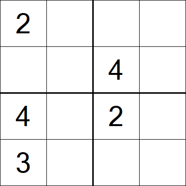 Sudoku 4x4 - Medium