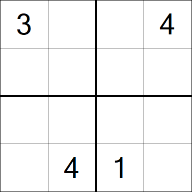 Sudoku 4x4 - Medium