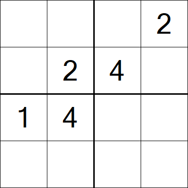 Sudoku 4x4 - Medium
