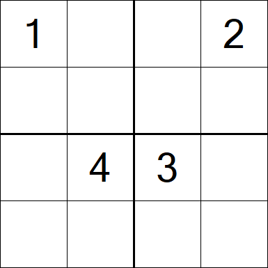 Sudoku 4x4 - Medium