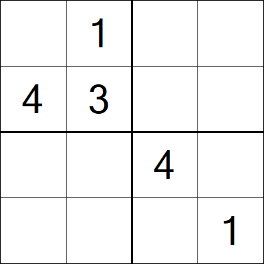 Sudoku 4x4 - Medium