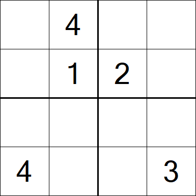 Sudoku 4x4 - Medium