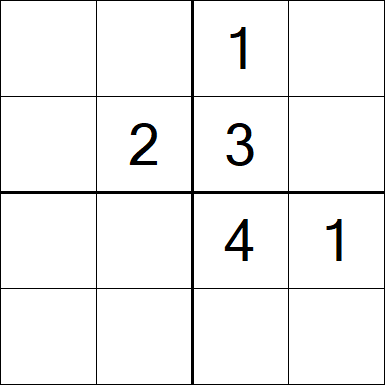 Sudoku 4x4 - Medium