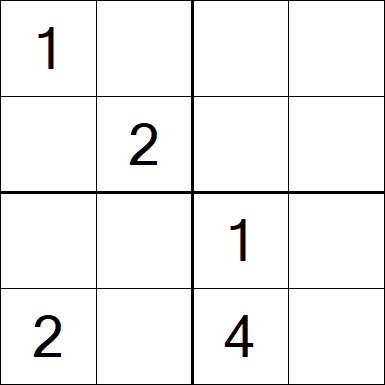 Sudoku 4x4 - Medium