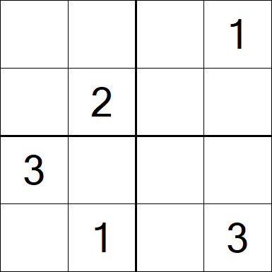 Sudoku 4x4 - Medium