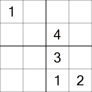 Sudoku 4x4 - Medium