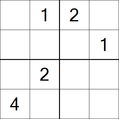 Sudoku 4x4 - Medium