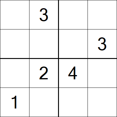 Sudoku 4x4 - Medium