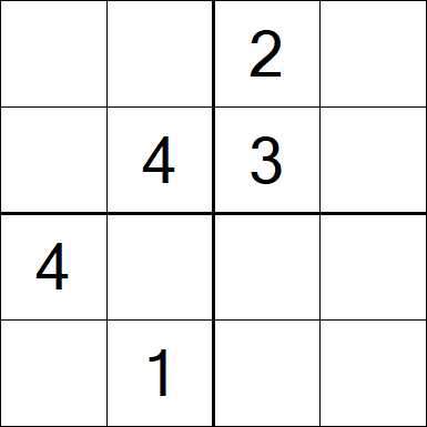 Sudoku 4x4 - Medium