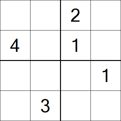 Sudoku 4x4 - Medio
