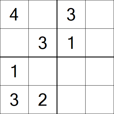 Sudoku 4x4 - Medio
