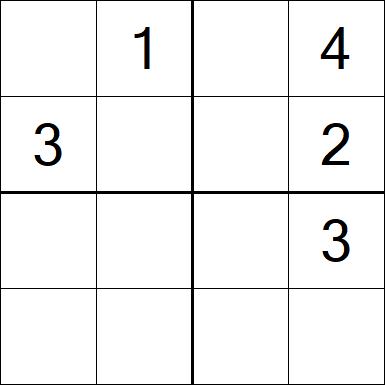 Sudoku 4x4 - Medio