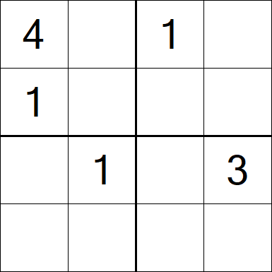 Sudoku 4x4 - Medium