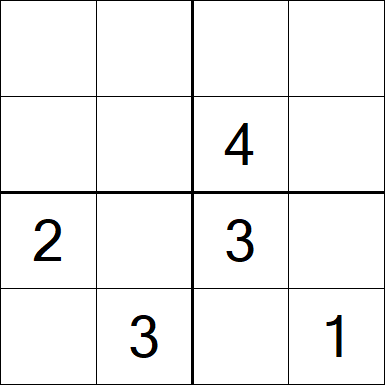 Sudoku 4x4 - Medium