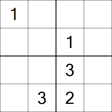 Sudoku 4x4 - Medium