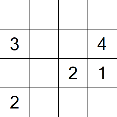 Sudoku 4x4 - Moyen