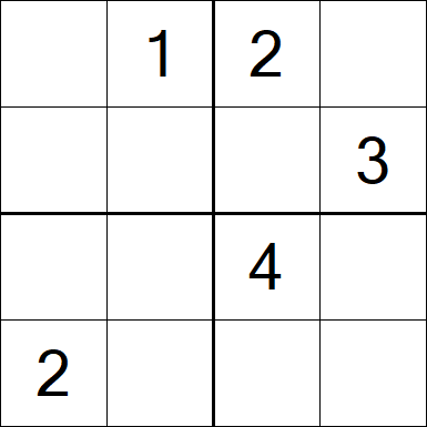 Sudoku 4x4 - Medium