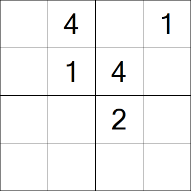 Sudoku 4x4 - Medium