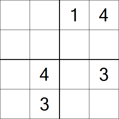 Sudoku 4x4 - Medium