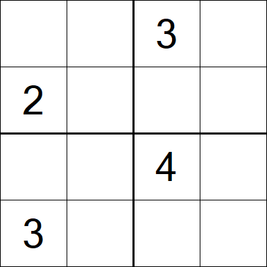 Sudoku 4x4 - Medium