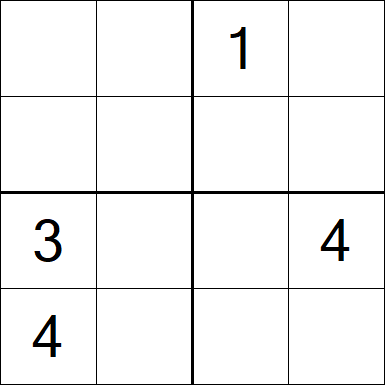 Sudoku 4x4 - Medium