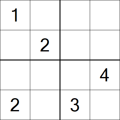 Sudoku 4x4 - Medium
