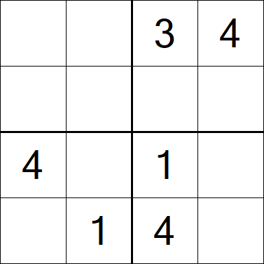 Sudoku 4x4 - Medium