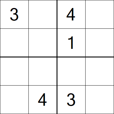 Sudoku 4x4 - Medium