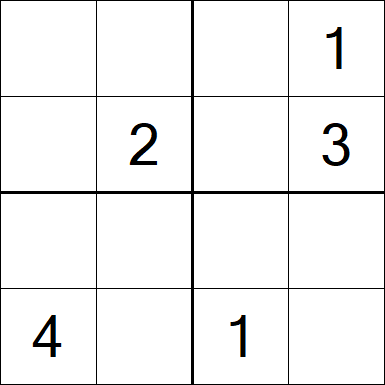 Sudoku 4x4 - Medium
