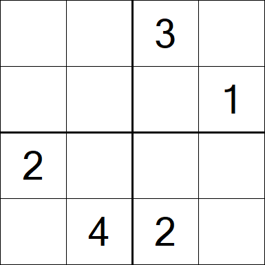 Sudoku 4x4 - Medium